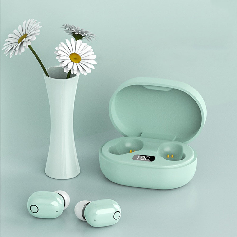 Wireless Bluetooth Earbuds with LED Display Touch Control and Charging Case