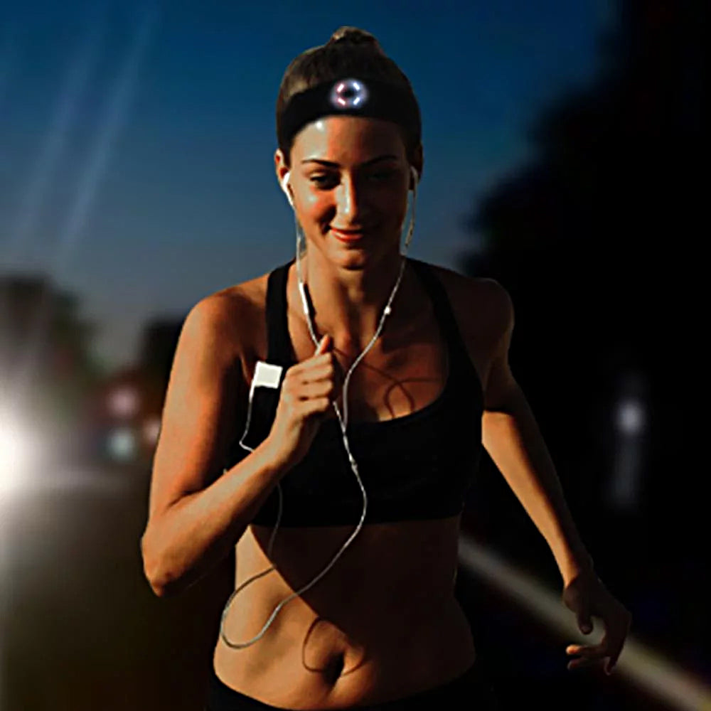 Wireless Bluetooth Headband with Light