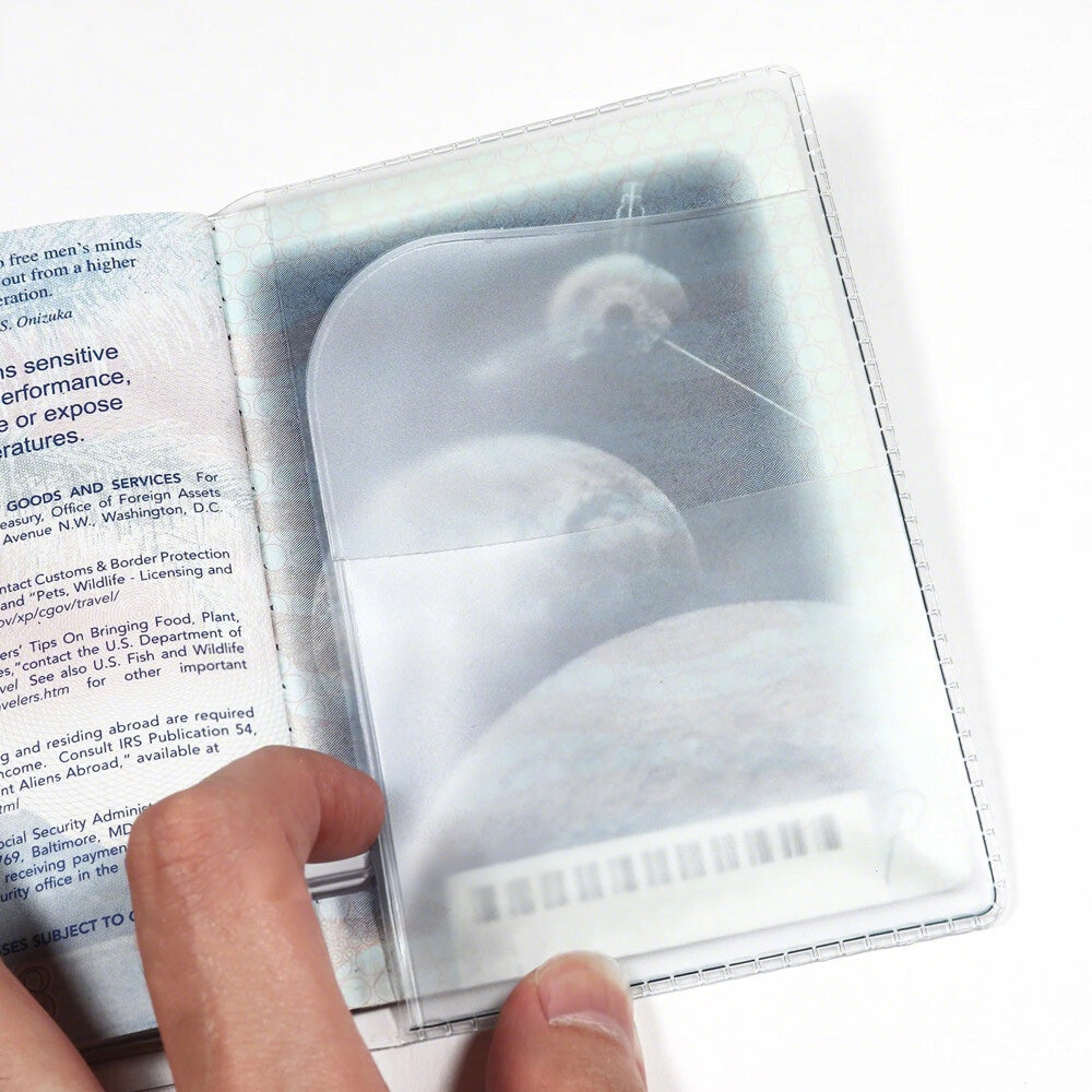 5 Pack Passport Cover Transparent Protector Case with Card Slots