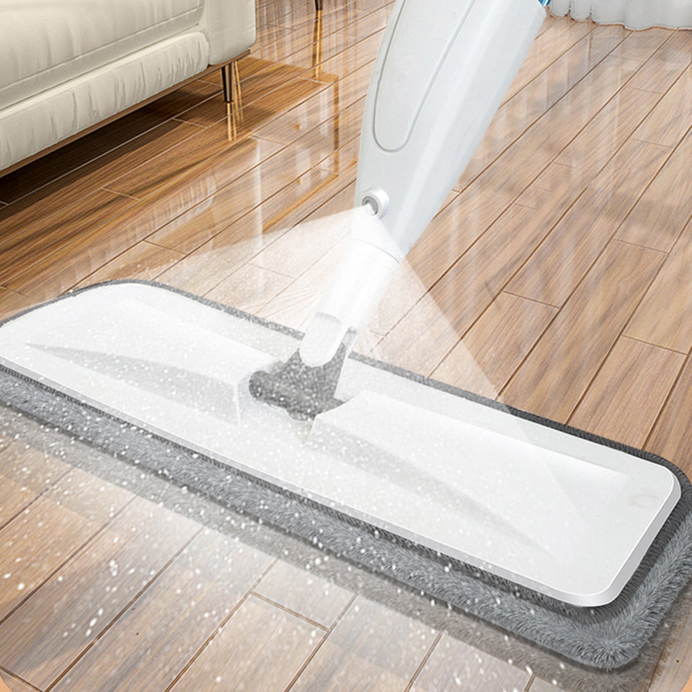 Wet Dry Floor Mop with 3 Reusable Microfiber Pads and Spray Bottle