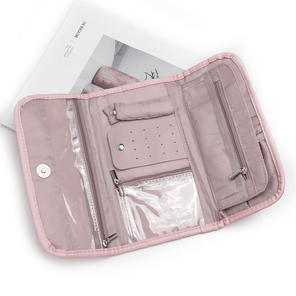 Foldable Roll Up Earring and Jewelry Organizer Travel Bags