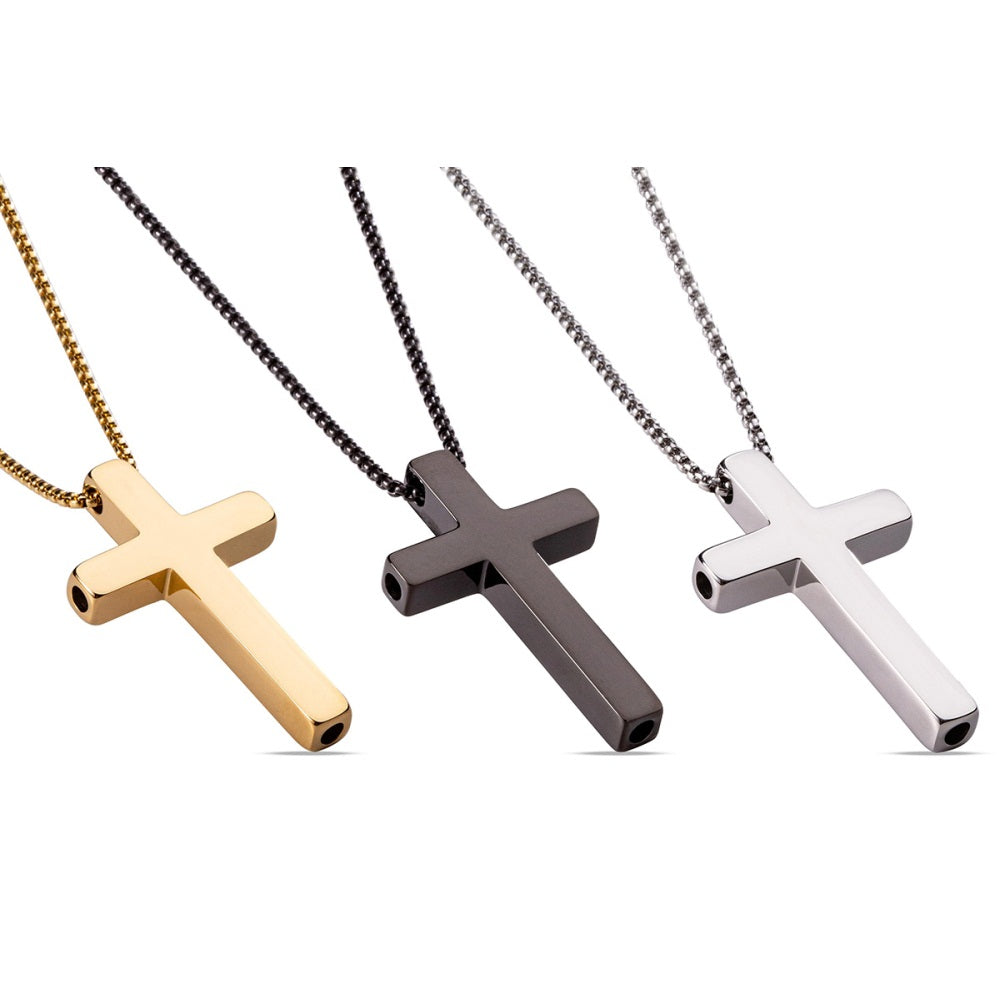 Meditation Necklace Cross Necklace Stress Reducing Breathing Necklace