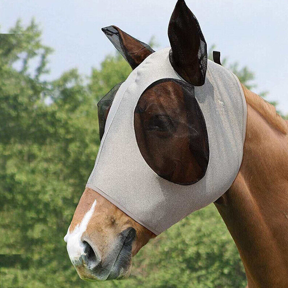 2Pcs Horse Fly Mask with Ears