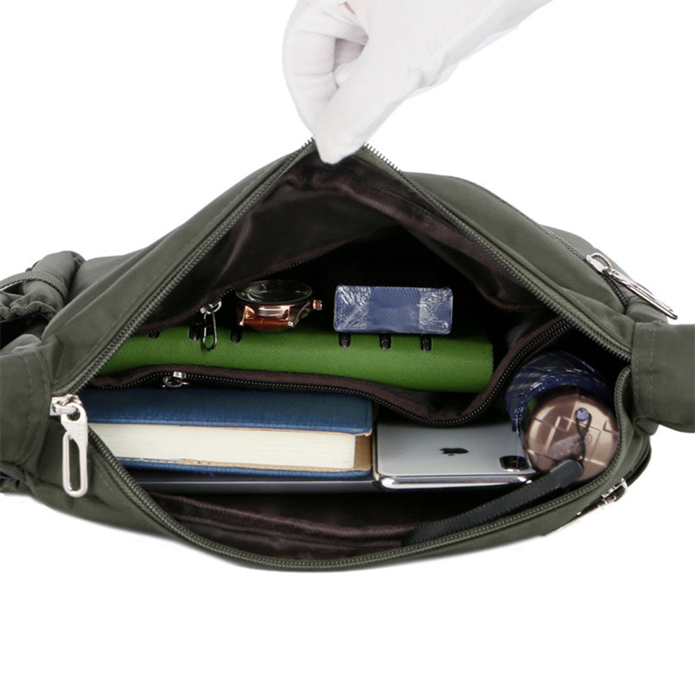 Water-Resistant Messenger Bag for Men Lightweight Travel Crossbody Sling Bag