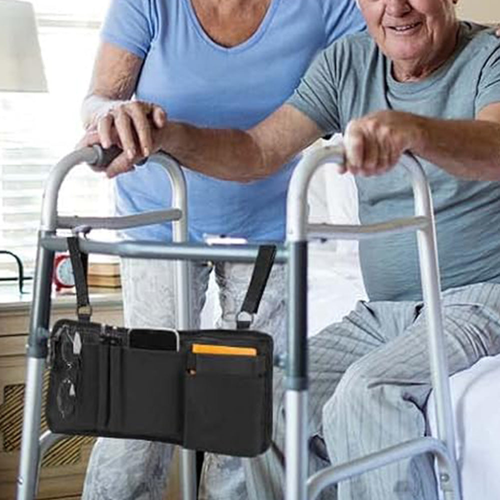 Wheelchair Side Bag With Cup Holder Armrest Storage Bag Wheelchair Armrest Pouch Accessories