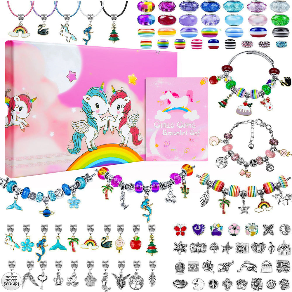 150Pcs Jewelry Making Beads Charms Bracelets for DIY Craft Gifts Toys for Girls