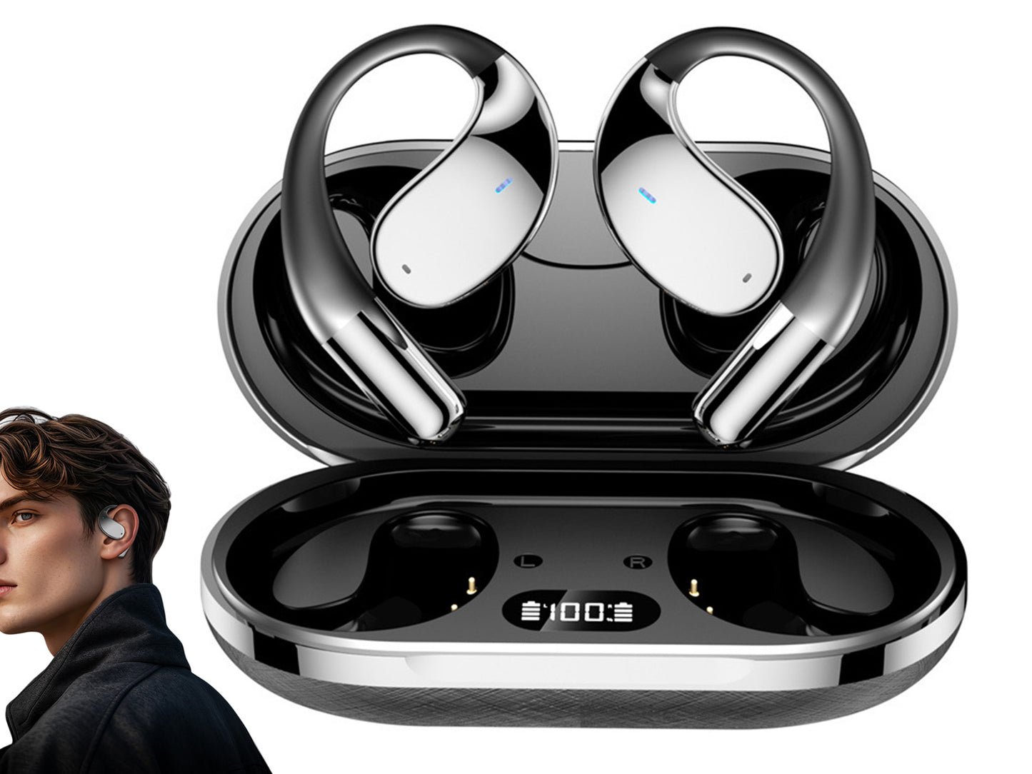 115 Languages Real-Time AI Translator Earbuds