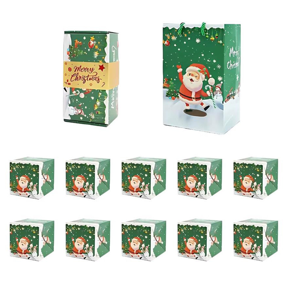 Christmas Folding Surprise Gift Box with 10 Jumping Surprise Bounce Boxes