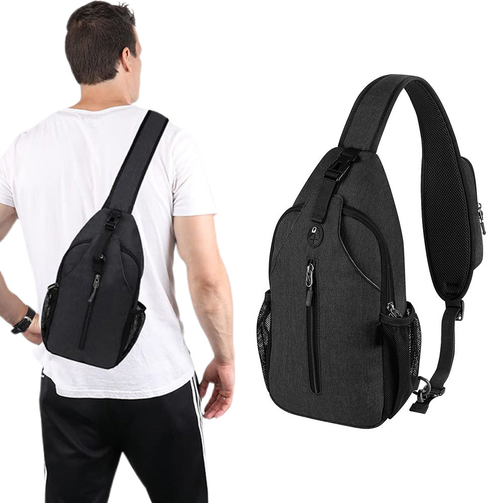 Water-Resistant Crossbody Sling Backpack for Travel and Daily Use