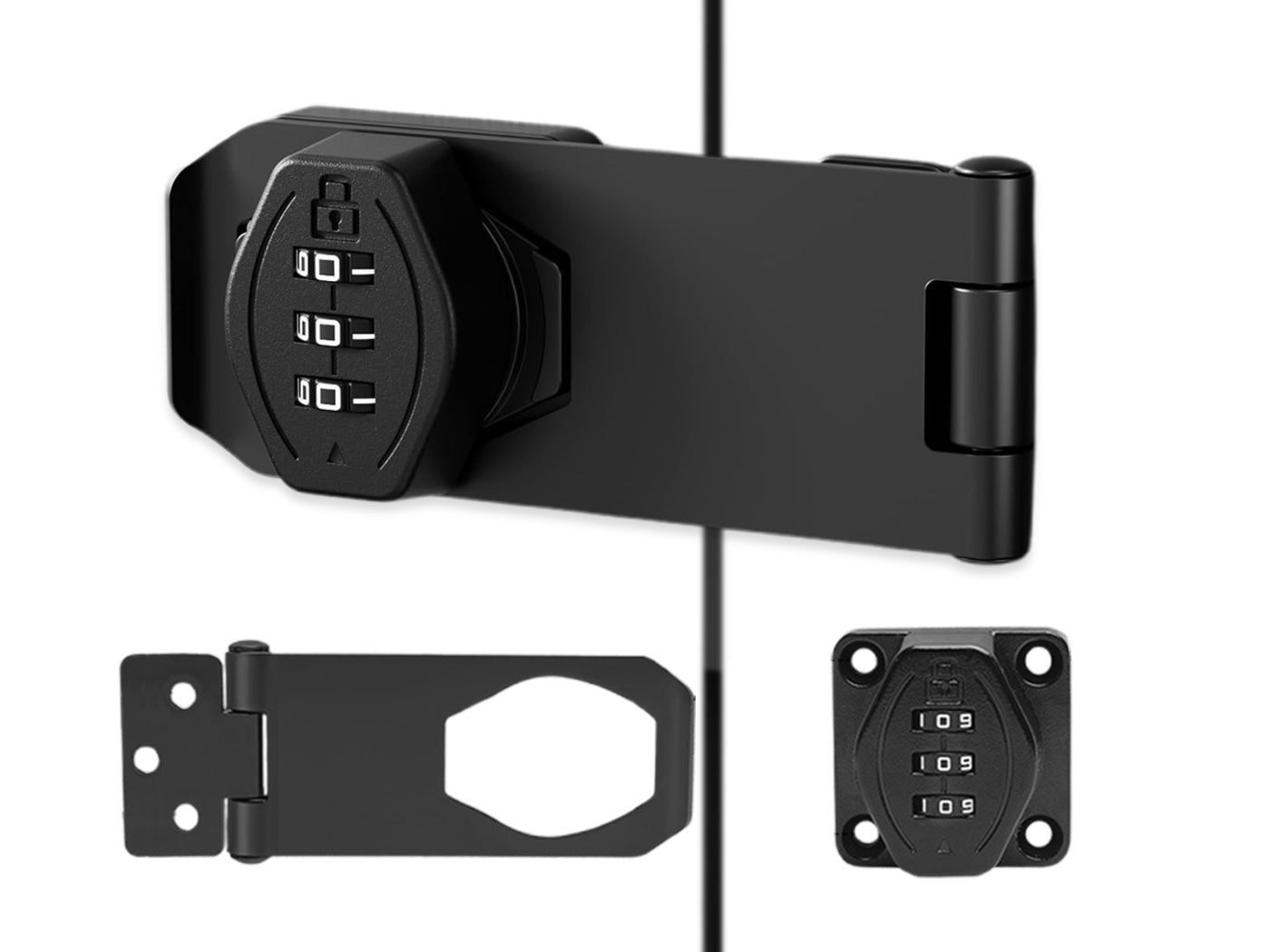 Twist Knob Keyless Cabinet Lock 3-Digit Password Combination Code Latch Lock