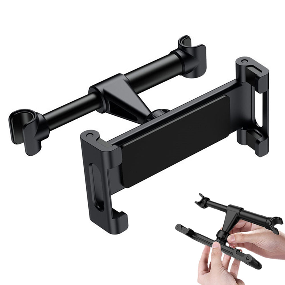 Universal Car Headrest Tablet and Smartphone Holder with 360-Degree Rotation
