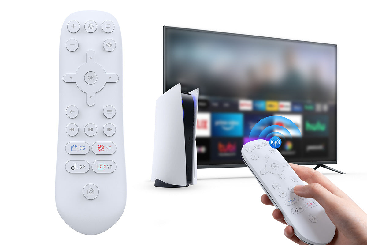 Media Remote Control for PS5 Console with 4 Quick Shortcut Buttons for Netflix YouTube Disney Spotify