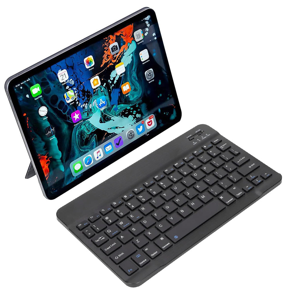 Ultra-Slim Bluetooth Keyboard Portable Mini Wireless Rechargeable Keyboard For IOS Windows