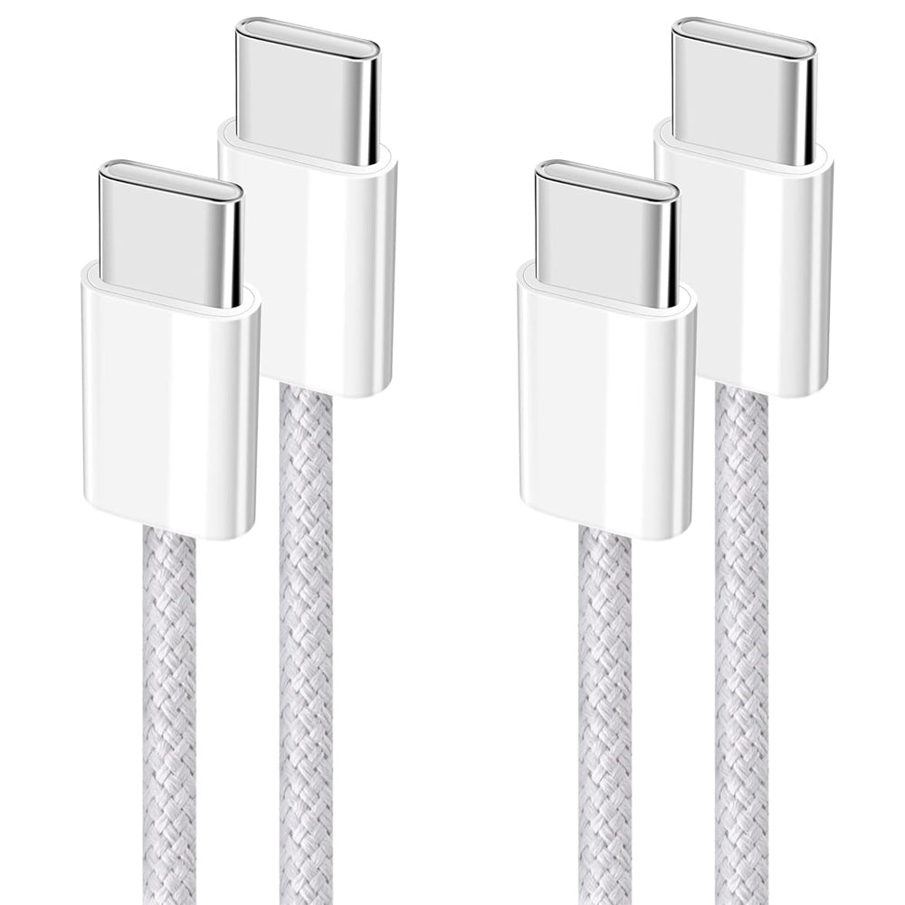 2Pcs 2M USB C to USB C Charger Cable Nylon Braided Fast USB C to C Charger Cable USB Charging Cable