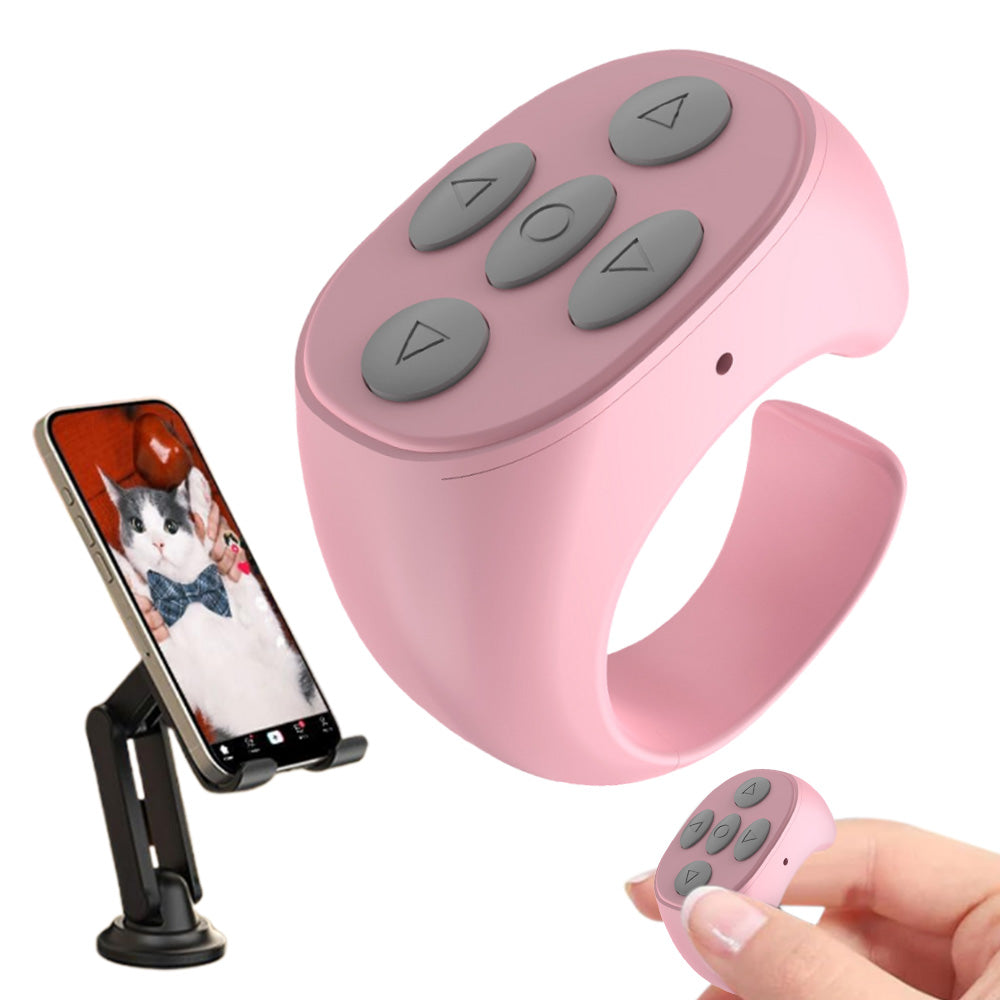 Wireless Bluetooth Ring Remote Control Selfie Video Controller Page Turner