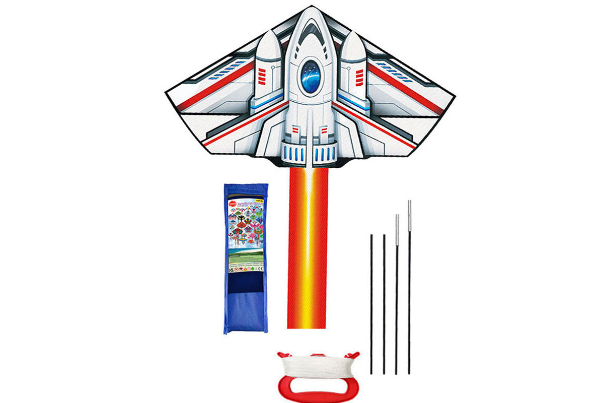 Huge Delta Kite For Kids Beginners Single Line With Tail Beach Kite