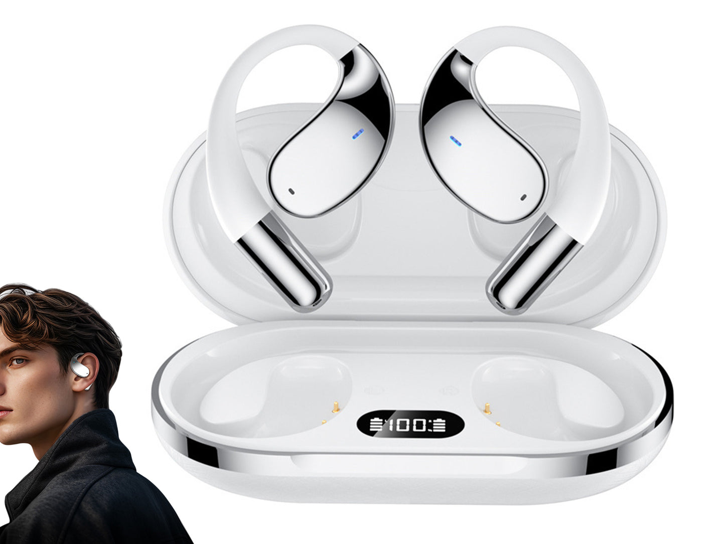 115 Languages Real-Time AI Translator Earbuds