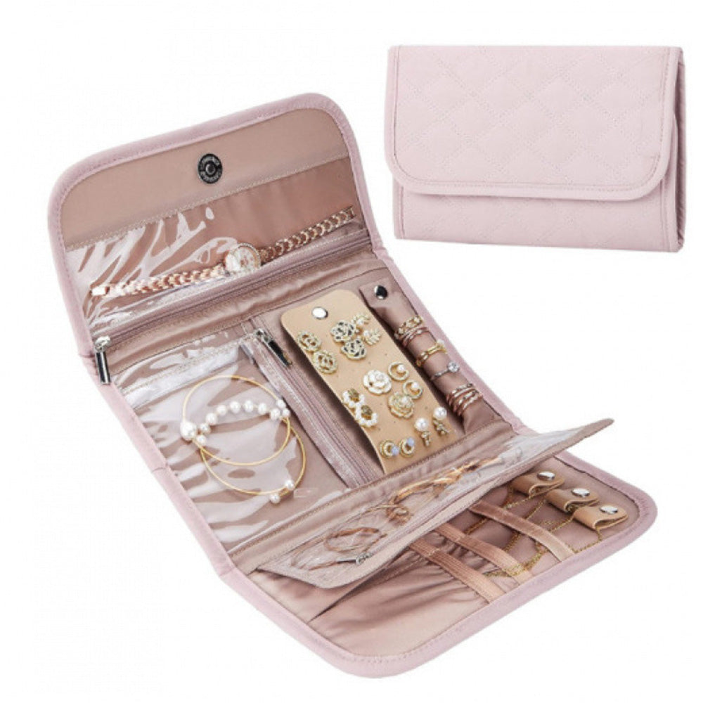 Foldable Roll Up Earring and Jewelry Organizer Travel Bags