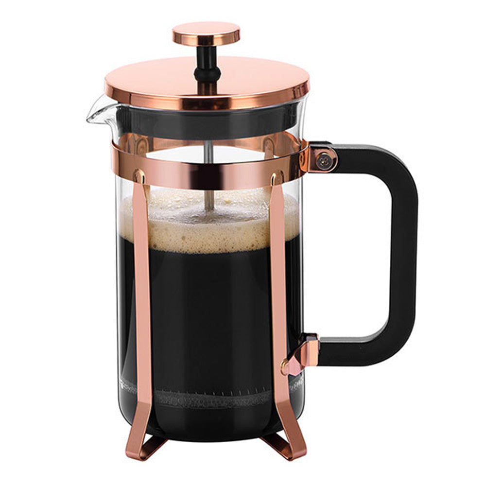 French Press Coffee Maker Borosilicate Glass Stainless Steel Brewer Cold Brew Cafetera