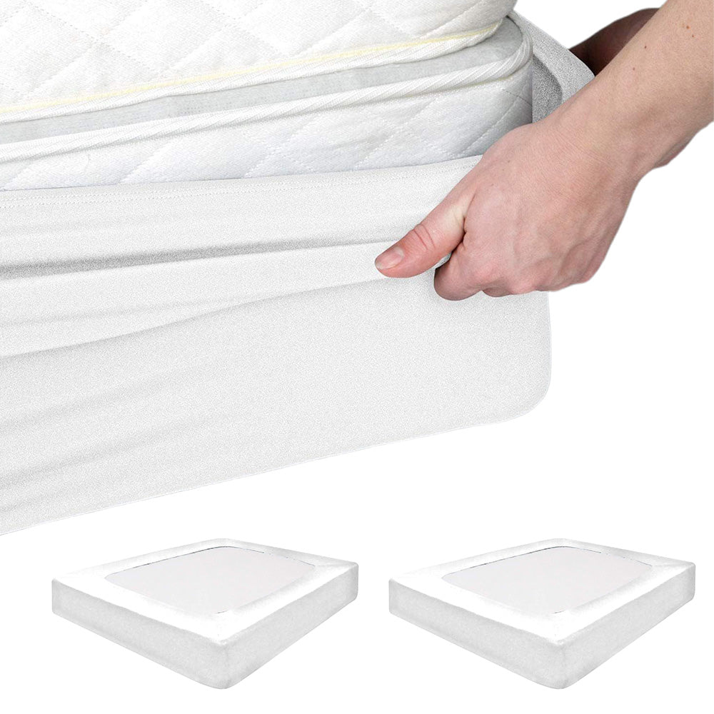 2XElastic Box Spring Mattress Foundation Cover