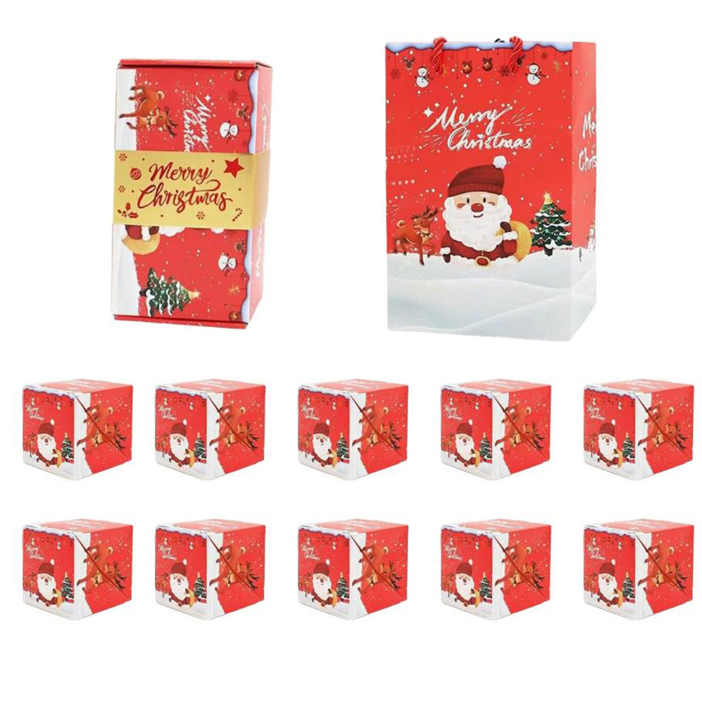 Christmas Folding Surprise Gift Box with 10 Jumping Surprise Bounce Boxes