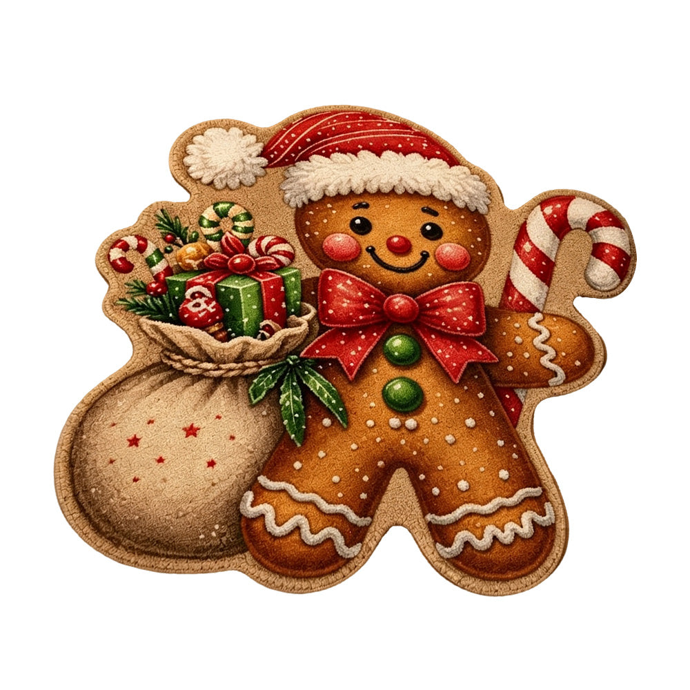 Soft Christmas Velvet Floor Mat-Style 1