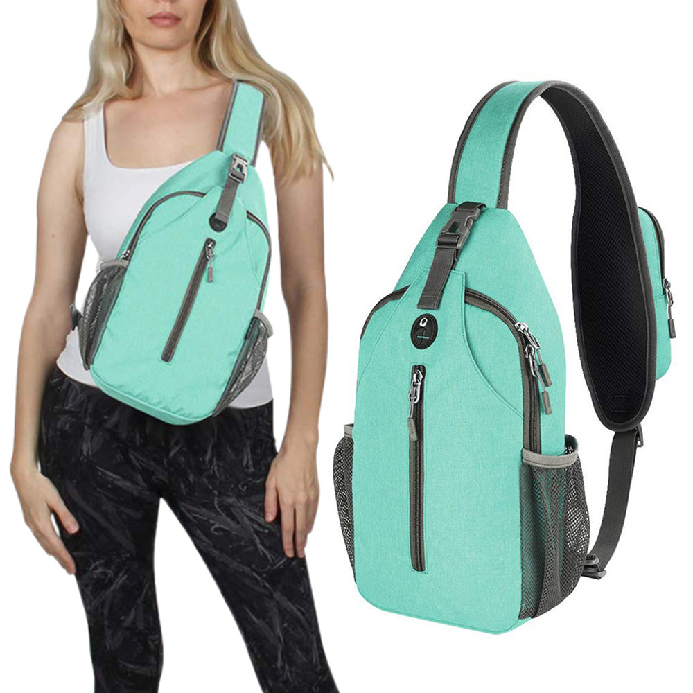 Water-Resistant Crossbody Sling Backpack for Travel and Daily Use