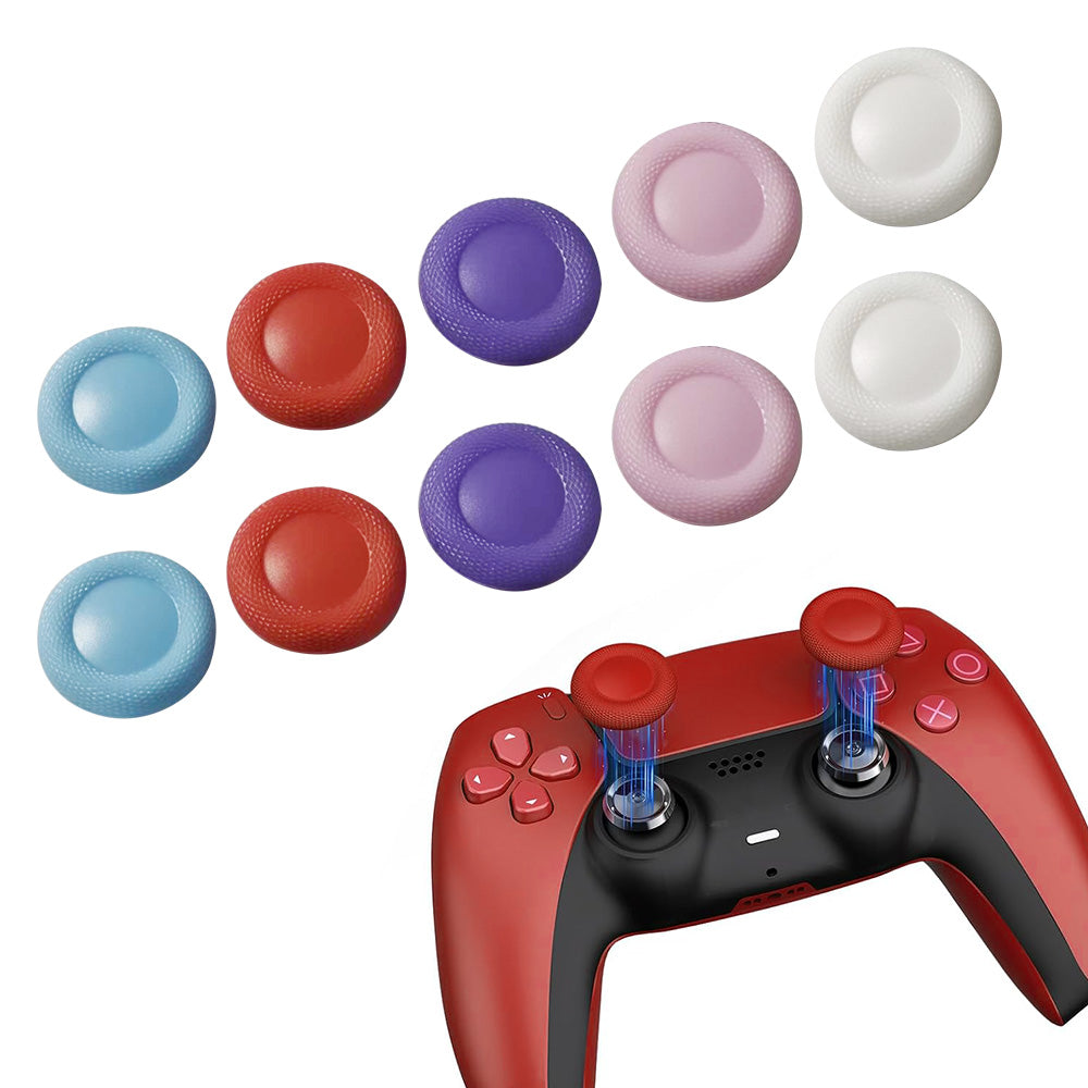 10 Pack TPU Thumb Grip Caps for PS4 and PS5 Controller Joysticks