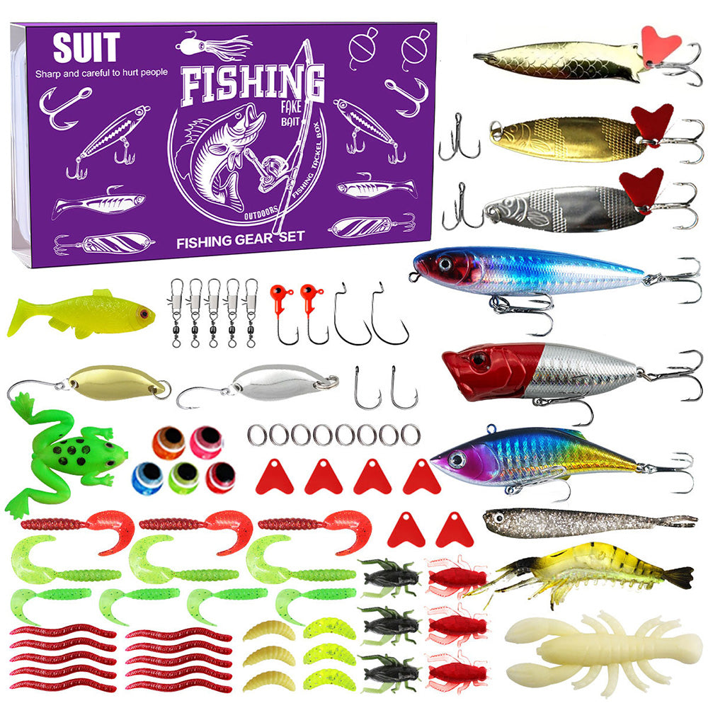 Fishing Lures kit Baits Tackle for Bass Trout Salmon Fishing Accessories