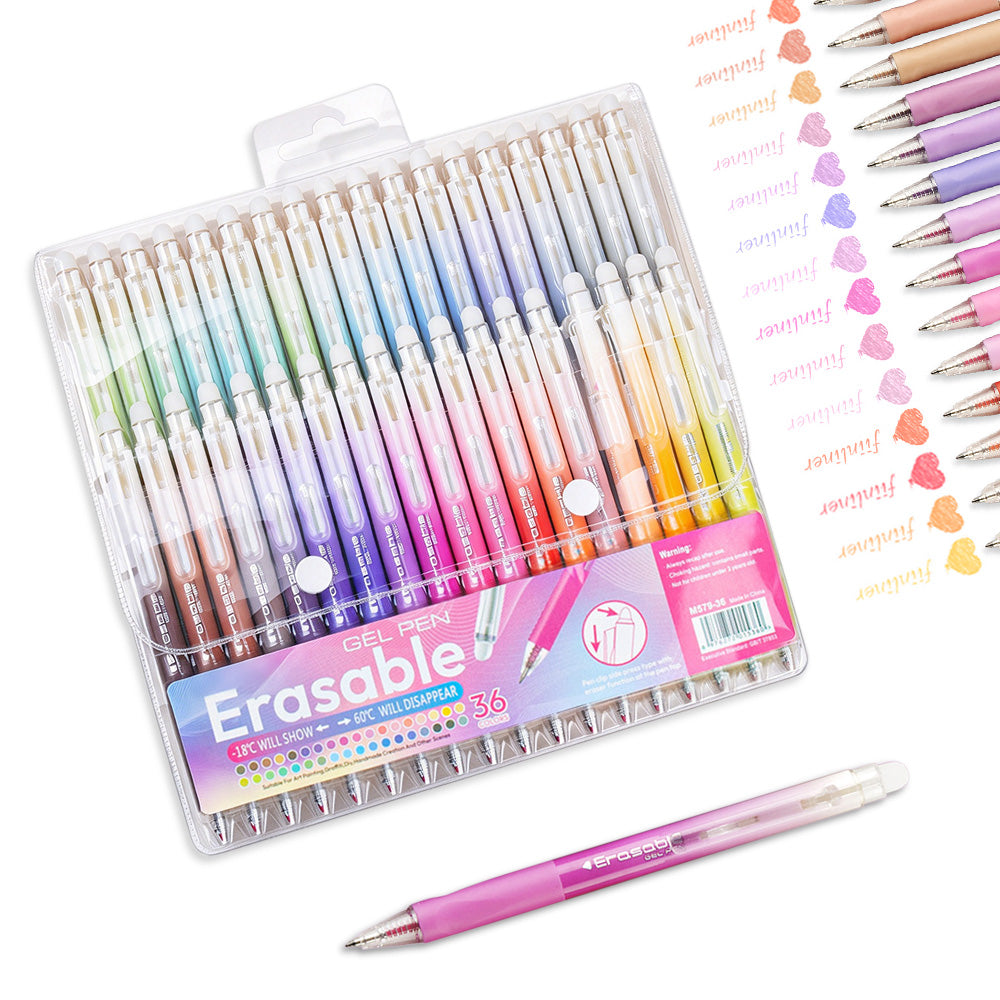 Colorful Click-Erasable Gel Pen Set for Students School and Office