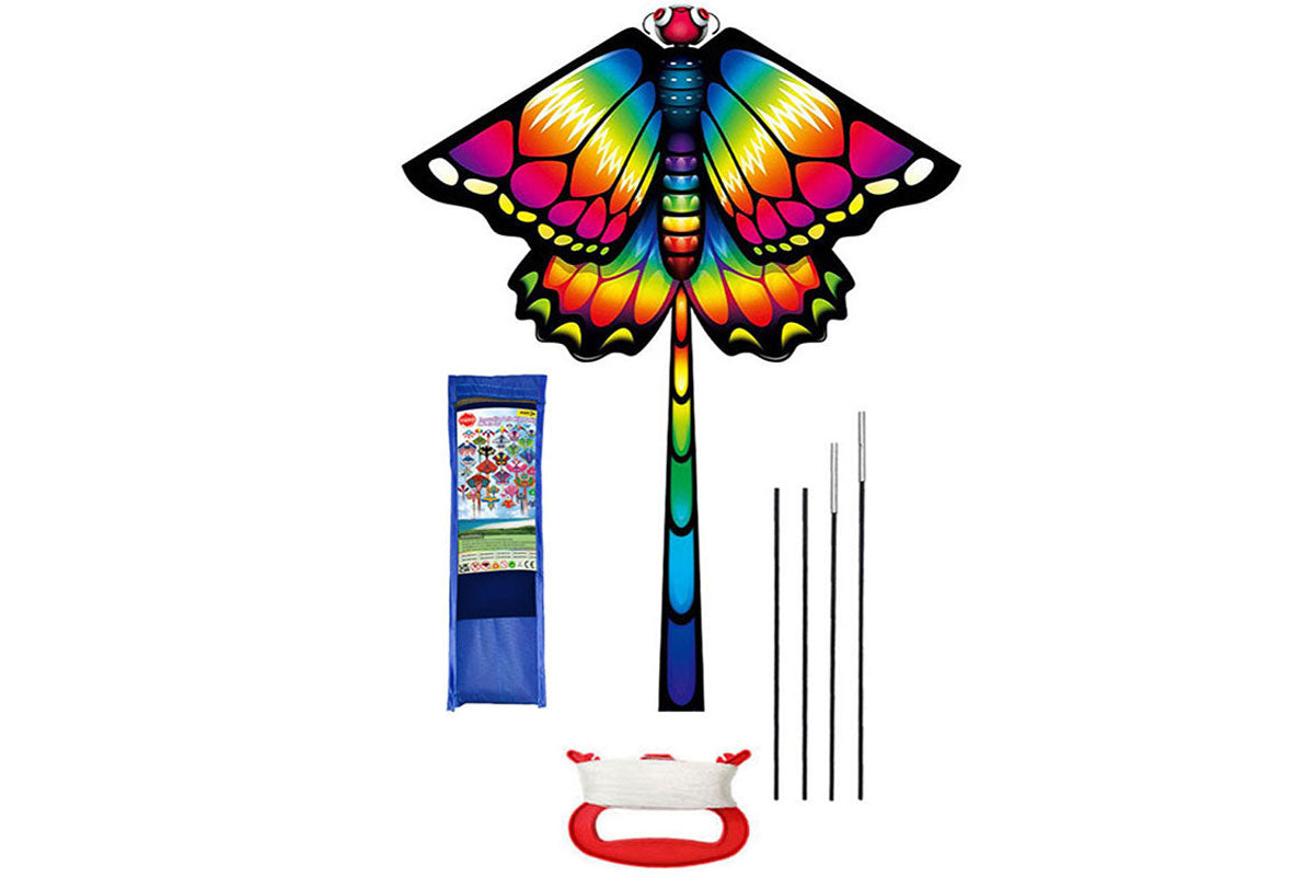 Huge Delta Kite For Kids Beginners Single Line With Tail Beach Kite