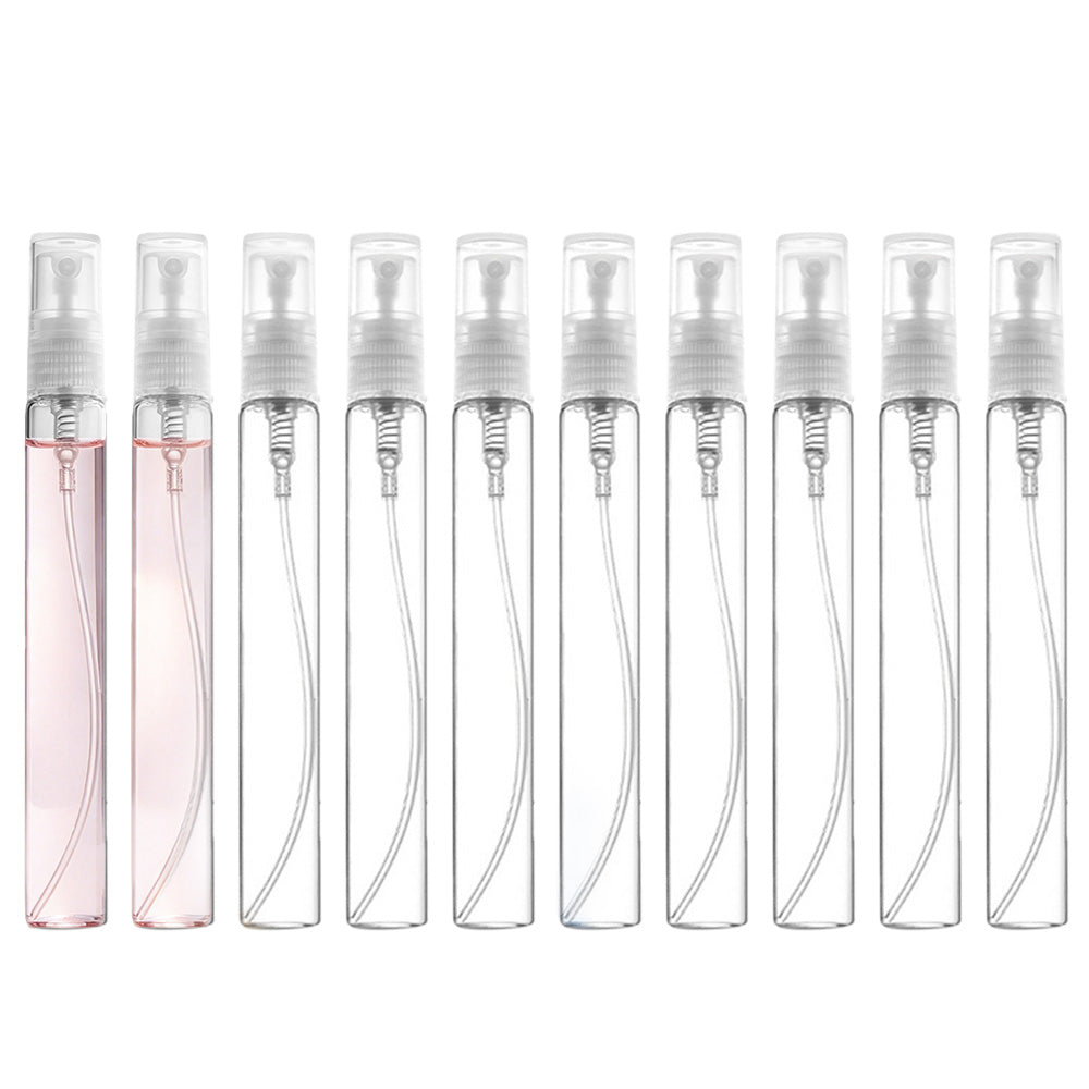 10 Pack 10ml Glass Perfume Atomizer Pump Cosmetic Spray Bottles