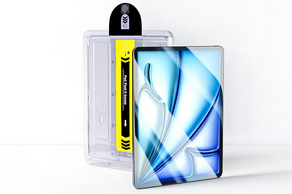 Auto Alignment Dust-Free Tempered Glass Screen Protector for iPad
