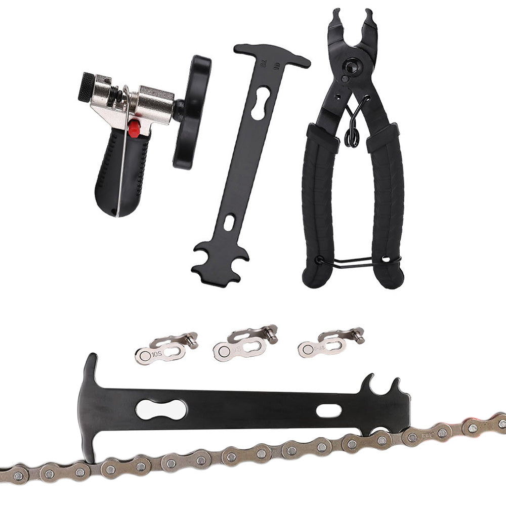 9 Piece Bicycle Chain Repair Tool Kit with Link Pliers and Breaker
