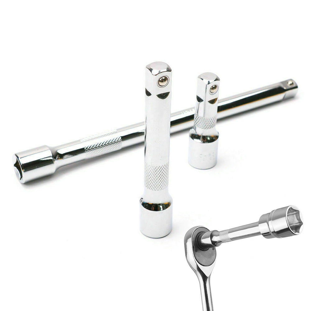 3 Piece Half Inch Drive Socket Extension Bar Set 7 12 and 25cm
