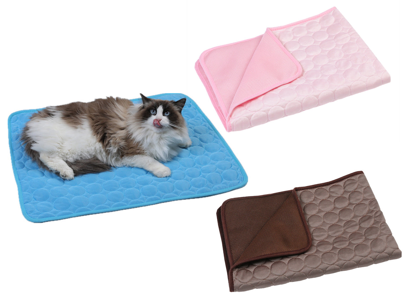 Pet Summer Cooling Mat Cooling Fabric Pet Bed Pad
