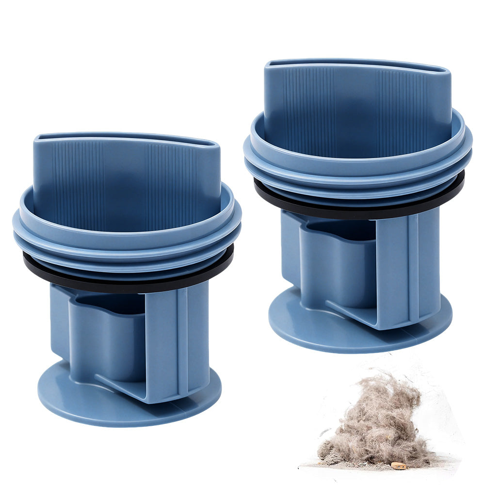 2 Pcs Drain Pump Filter Cover for Bosch Washing Machine Replacement