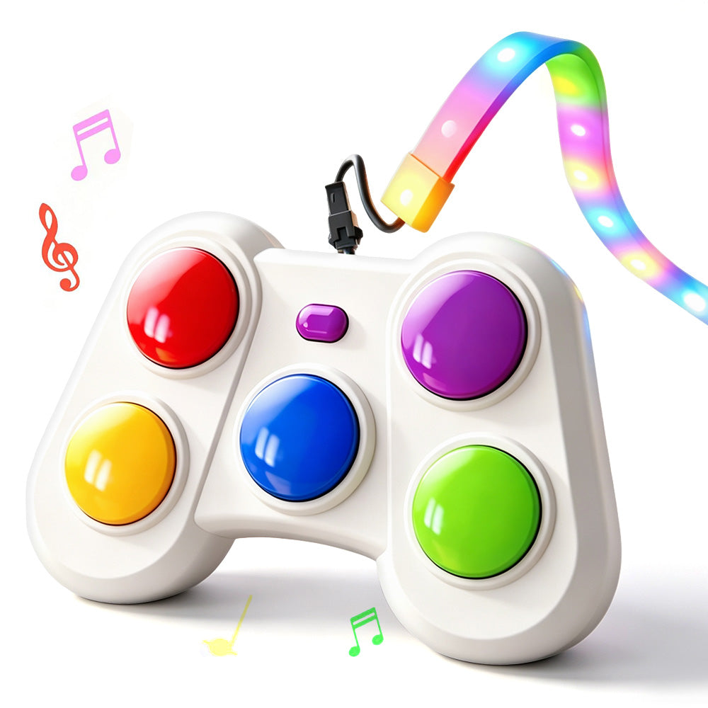 Dual-Mode Rhythm Light Music Game Toy for Family Parties and Gifts