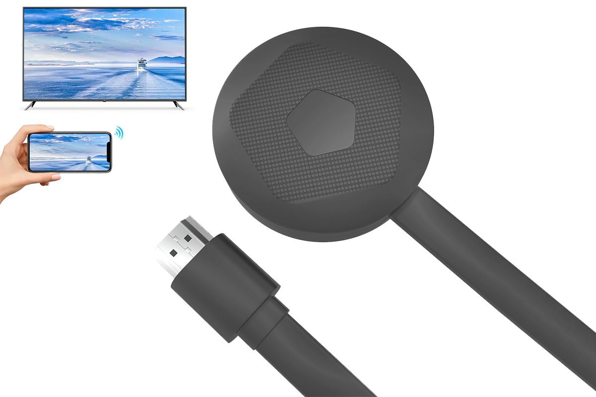 4K Wireless Vertical Screen Mirroring Adapter Dual Band 2.4G 5G for TV Projector