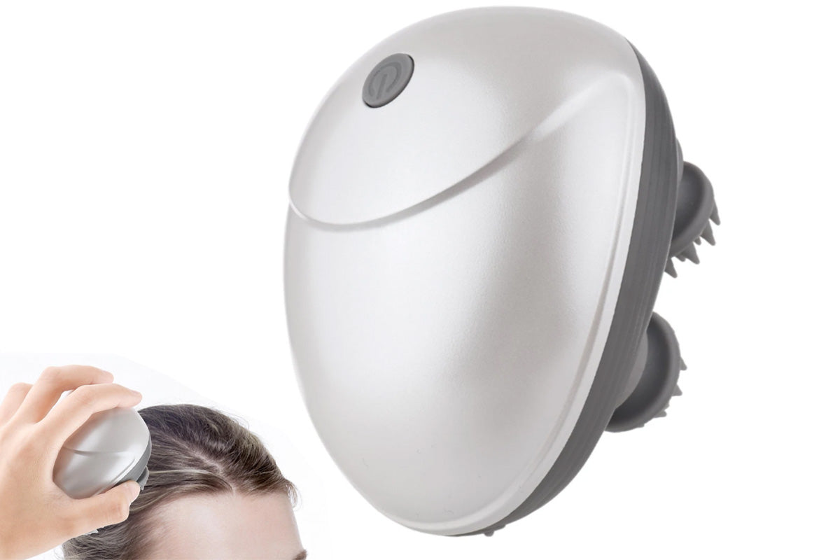 Wireless Scalp Massager - 4-Claw Head Relaxation Device with Type-C Charging & Deep Kneading