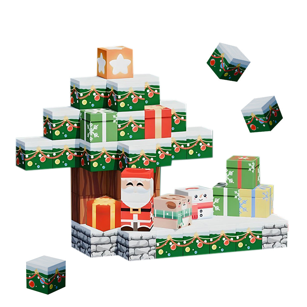 Christmas Building Cubes Sets for Boys and Girls