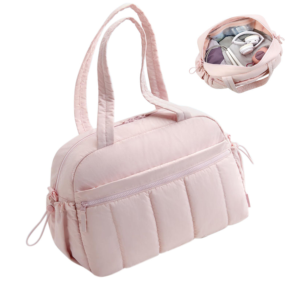 Womens Travel Gym Duffle Bag with Wet Pocket Carry-On Weekender