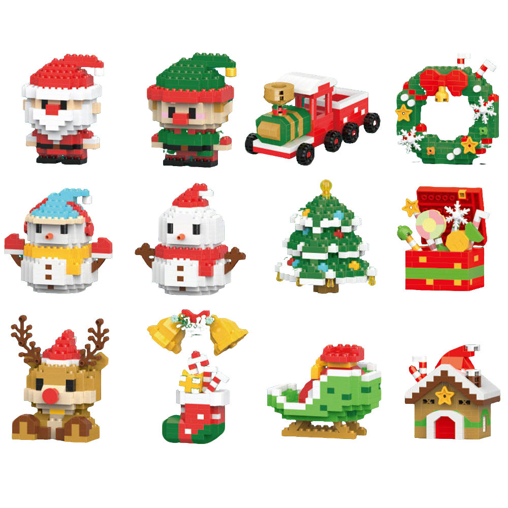 Christmas Tree Ornaments Building Blocks Christmas Santa Nutcracker Xmas Ornament