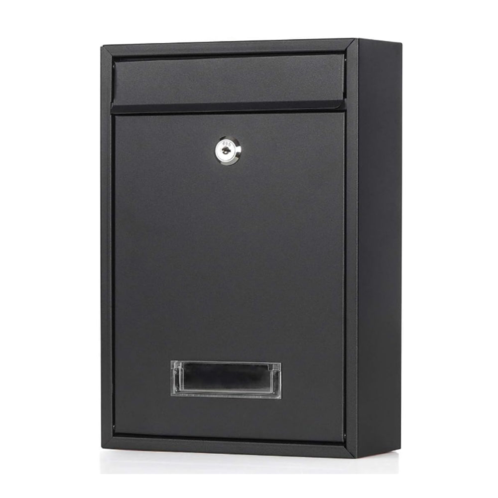 Wall Mounted Mail Letter Box Lockable Steel Post Mailbox Large Postbox