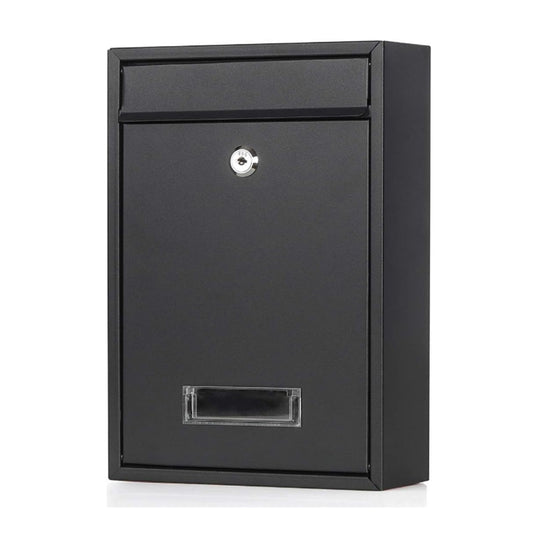 Wall Mounted Mail Letter Box Lockable Steel Post Mailbox Large Postbox