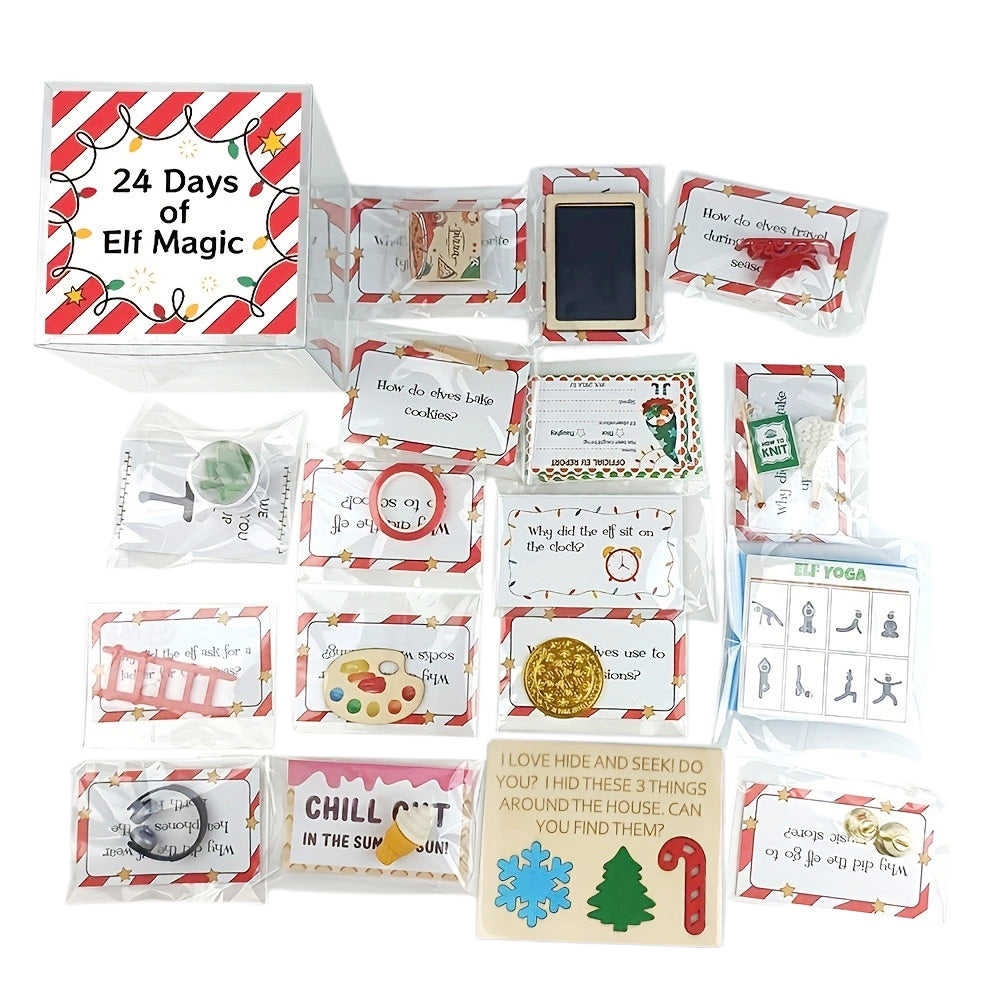 Elf Kit 24 Days Of Christmas Elf Magic Kit Elf Activities Props And Countdown Xmas Gift