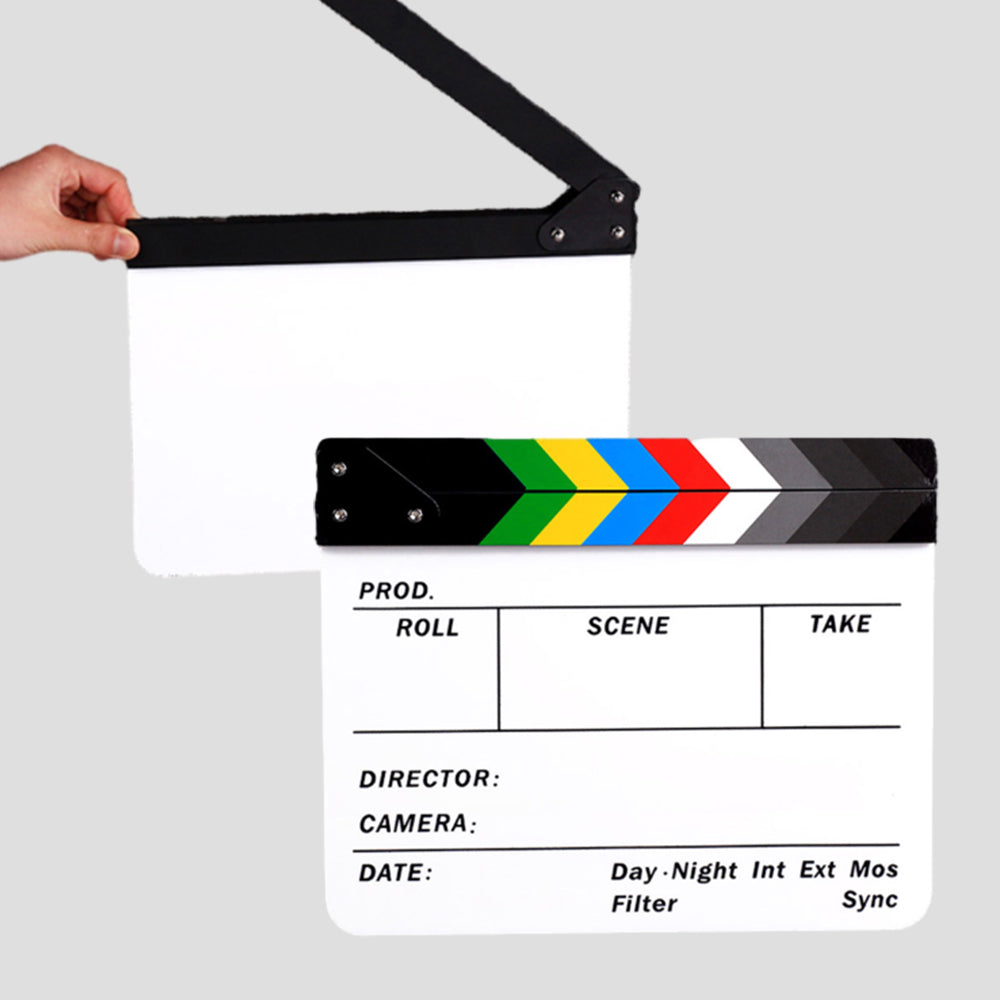 2Pcs TV Movie Action Scene Clapper Board