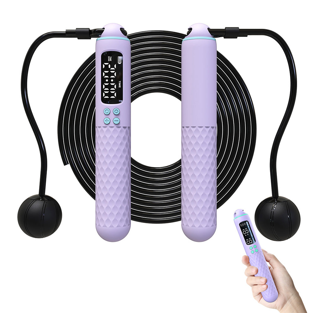 Smart Digital Jump Rope for Accurately Counts Jumps, Sets Goals and Monitors Progres