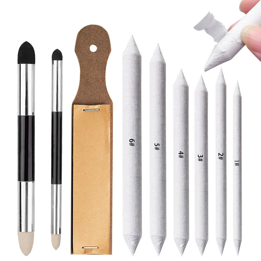 Paper Blending Stumps and Sandpaper Sketching Art Tool Set