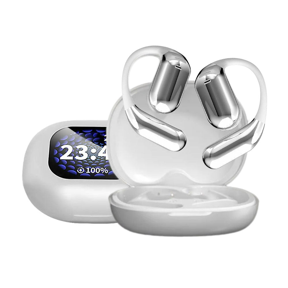 Wireless Open Ear Earbuds With LCD Touchscreen Bluetooth 5.4 Over The Ear Earbuds